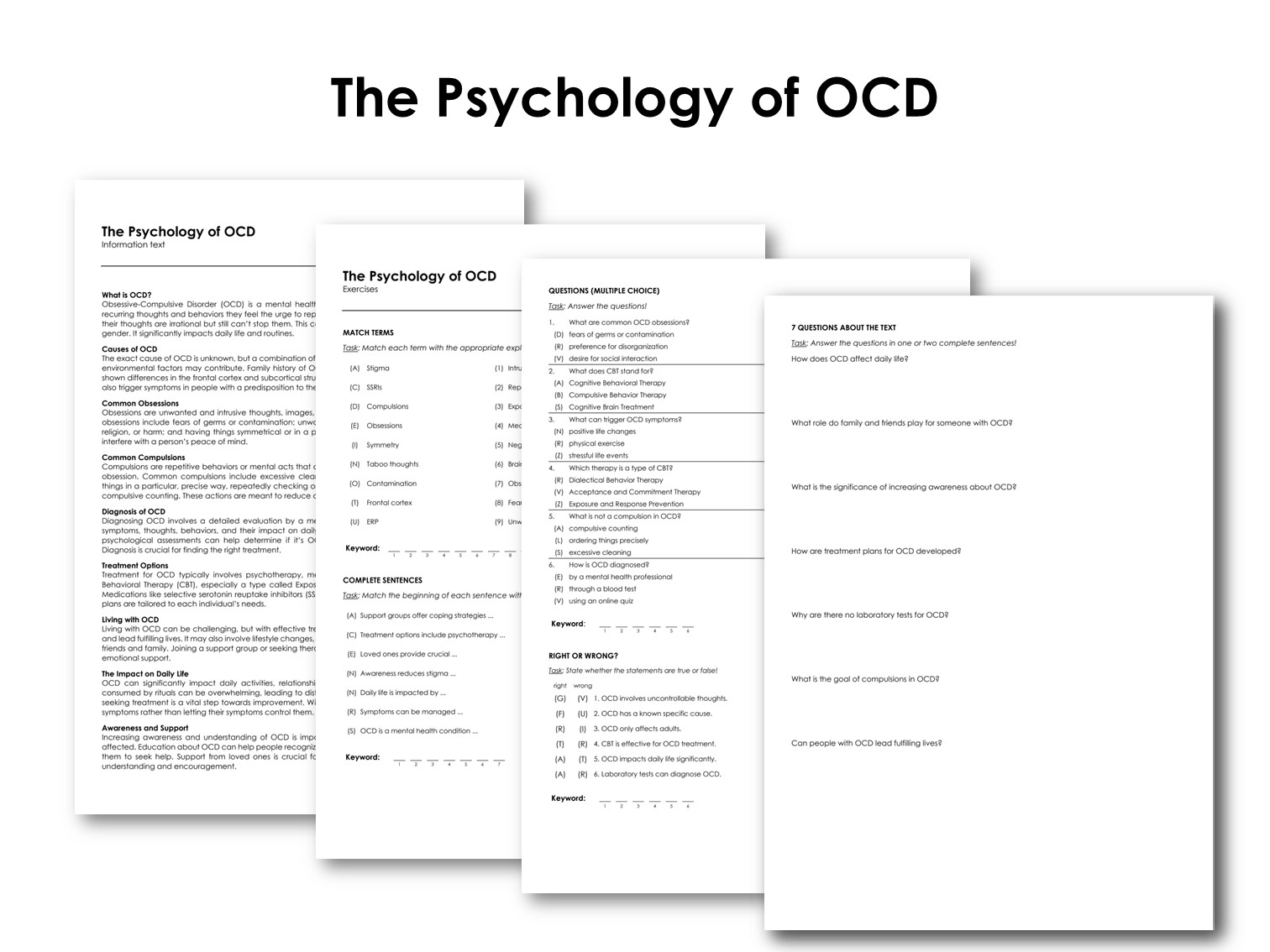 The Psychology of OCD