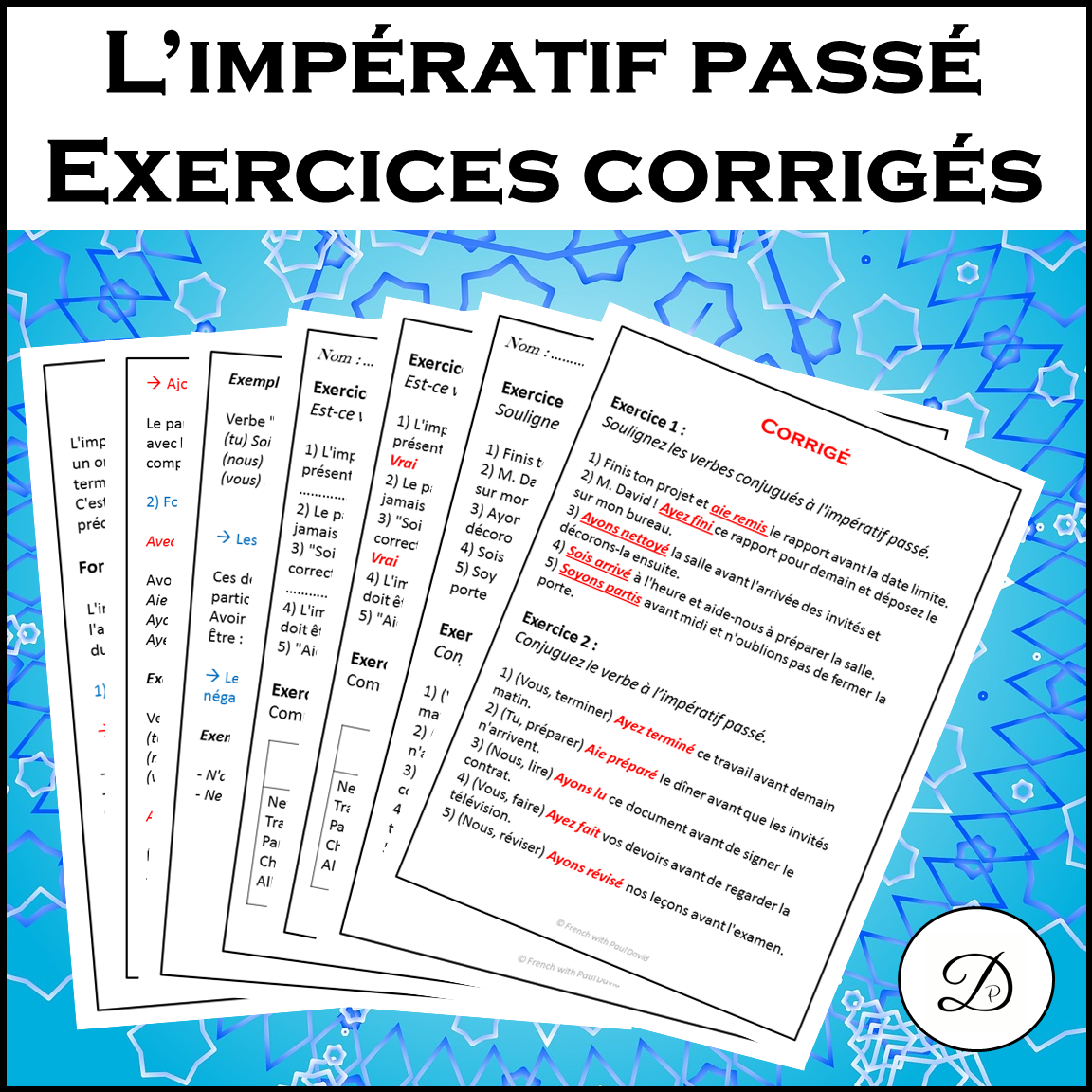 L'impératif passé - Explications et exercices / French Verb Tenses