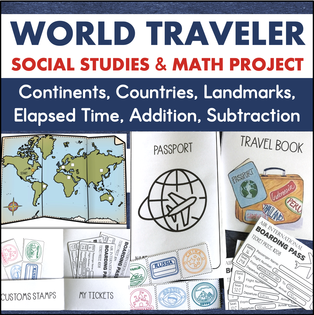 Country Research 3rd 4th Grade Math Enrichment Project Geography 7 Continents