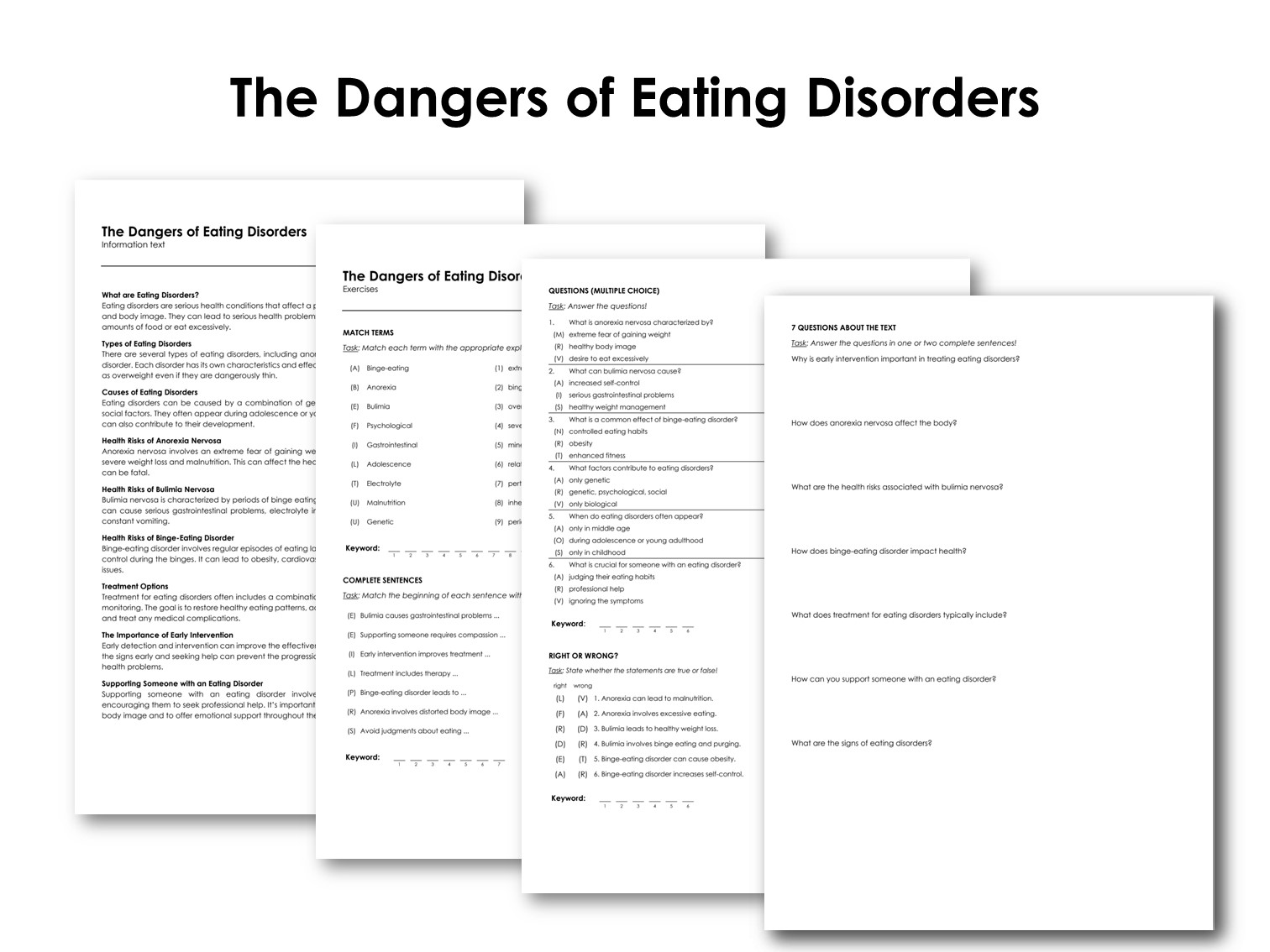 The Dangers of Eating Disorders