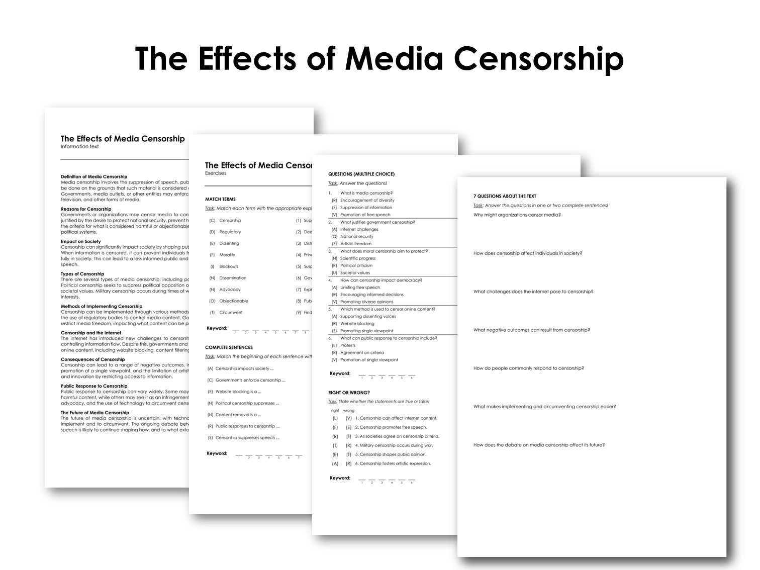 The Effects of Media Censorship