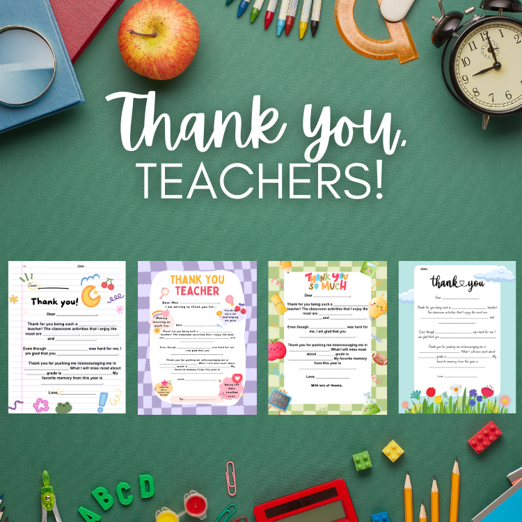 teachers End of the year Appreciation letter