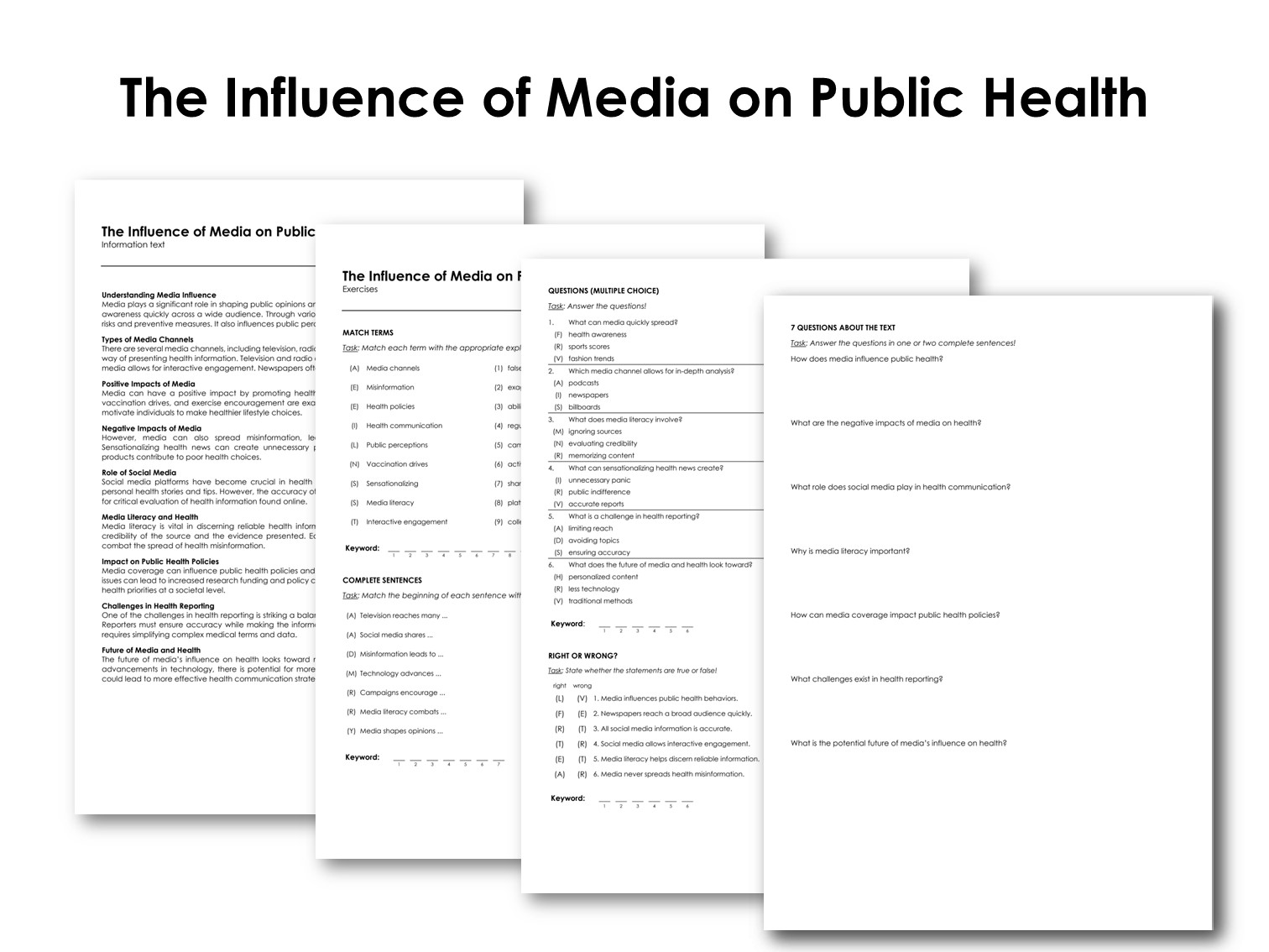 The Influence of Media on Public Health