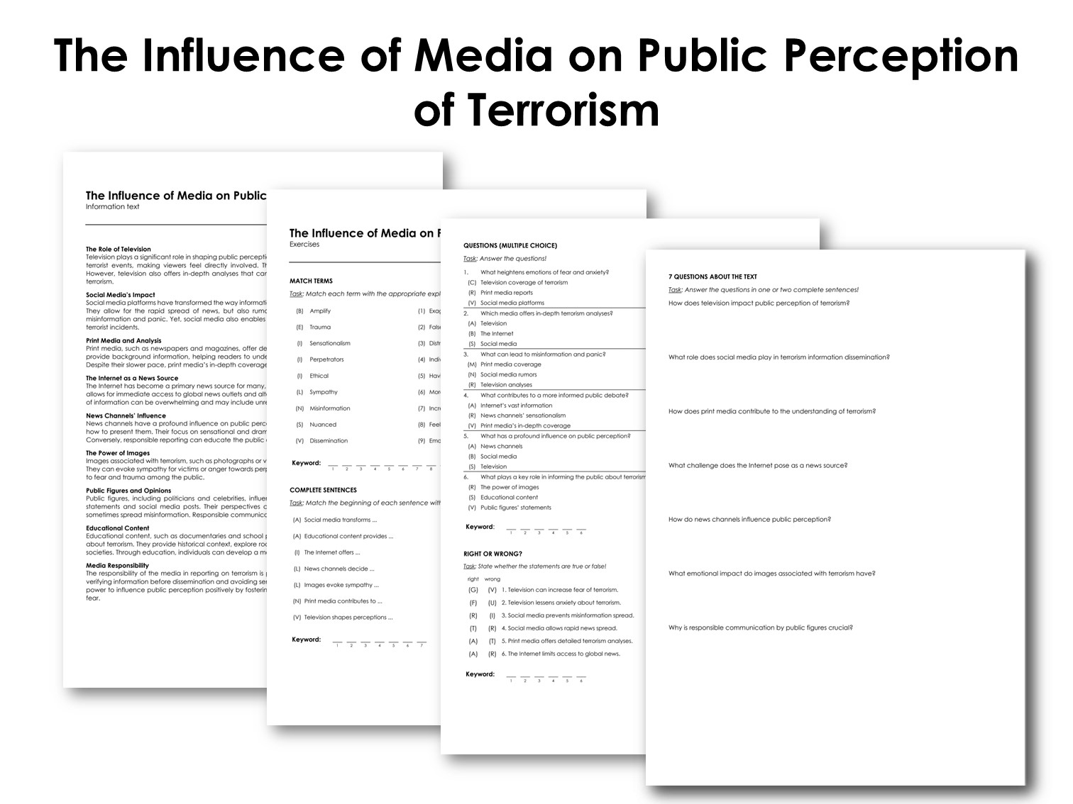 The Influence of Media on Public Perception of Terrorism