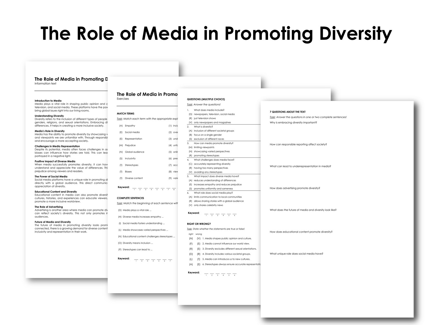 The Role of Media in Promoting Diversity