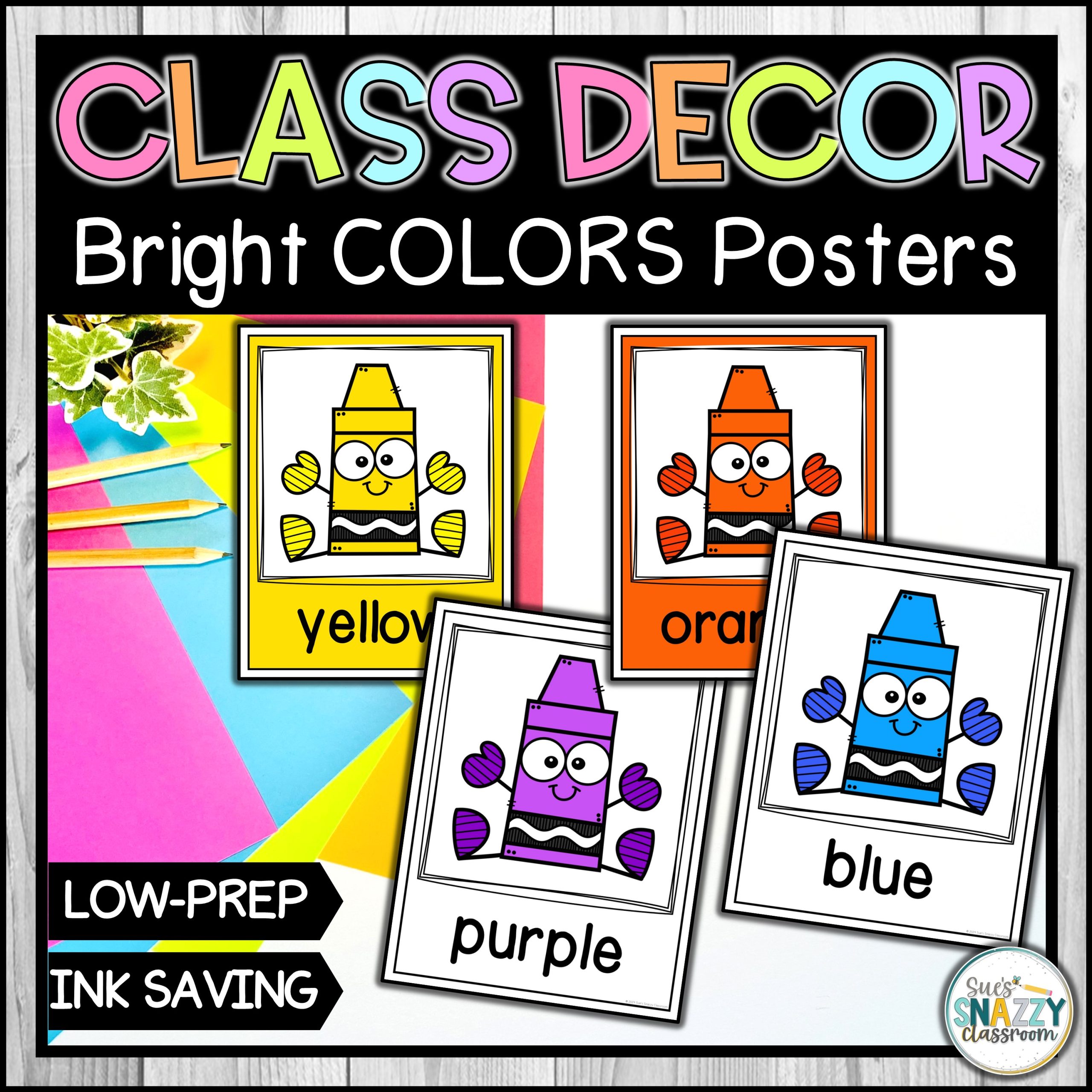 Color Posters - Bright and Colorful Classroom Decor