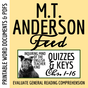 Feed by M.T. Anderson Chapters 1 through 16 Quiz and Answer Key