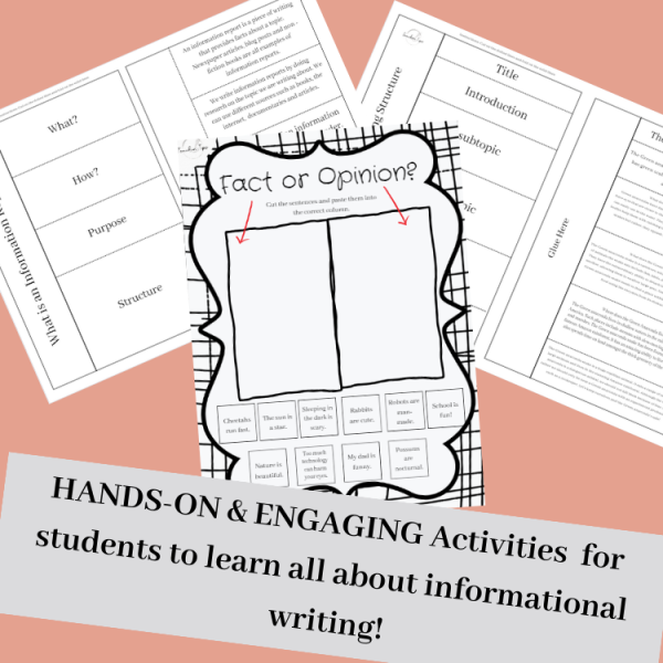 Informational Writing ACTIVITIES BUNDLE | Factual Texts INTERACTIVE ...