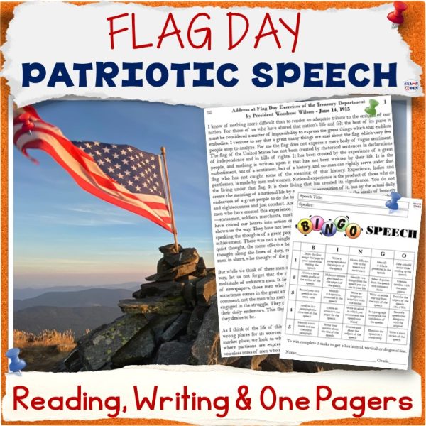 American Flag Day Woodrow Wilson Address Speech Analysis Lesson ...