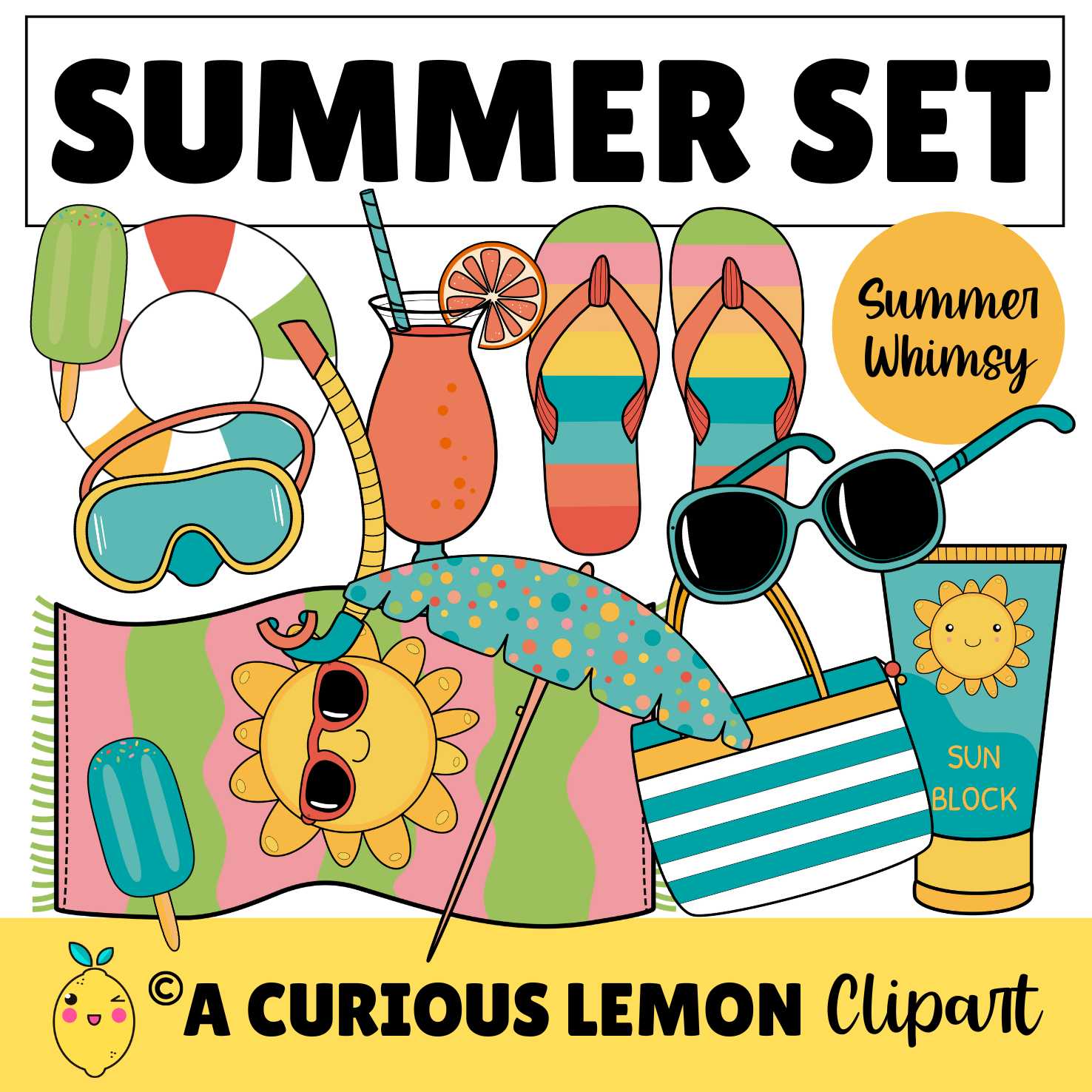 Summer | Clipart Set | Summer Whimsy Collection