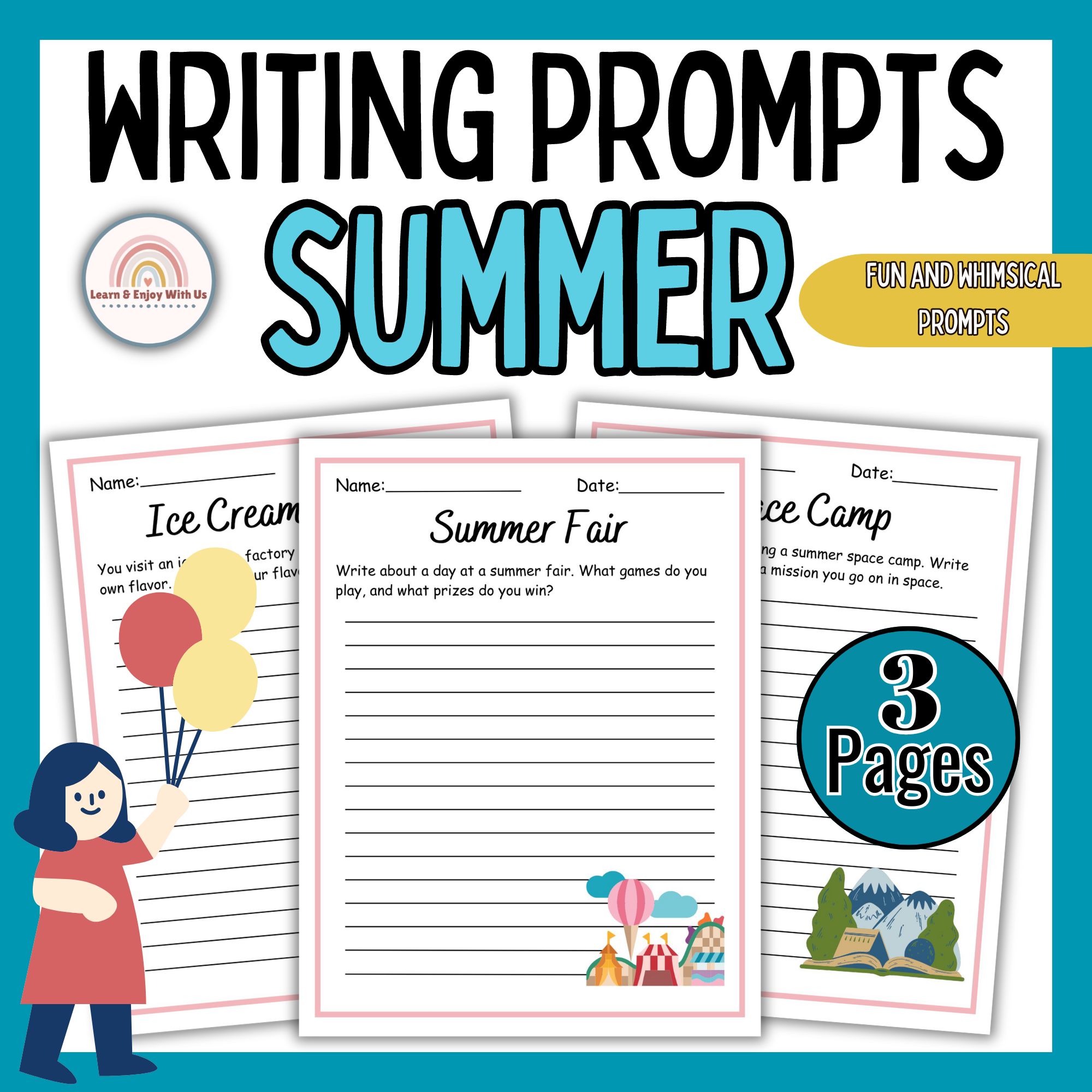 Summer Writing Prompts 4th Grade | Fun and Whimsical Prompts