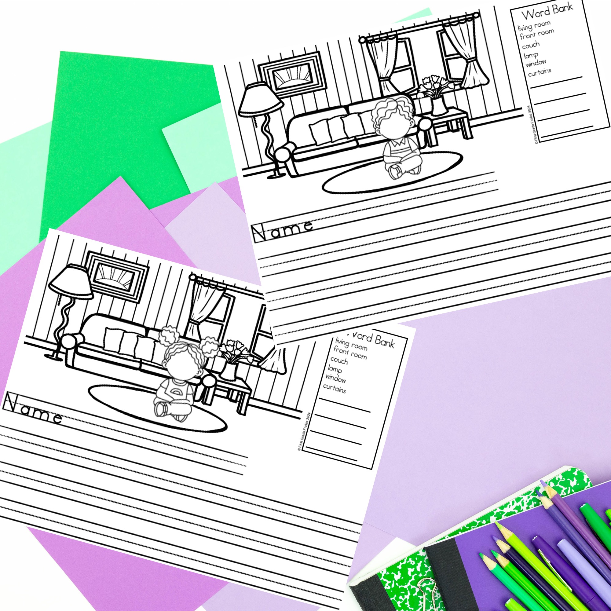 Picture Writing Prompts Around the House Emotions | Made By Teachers