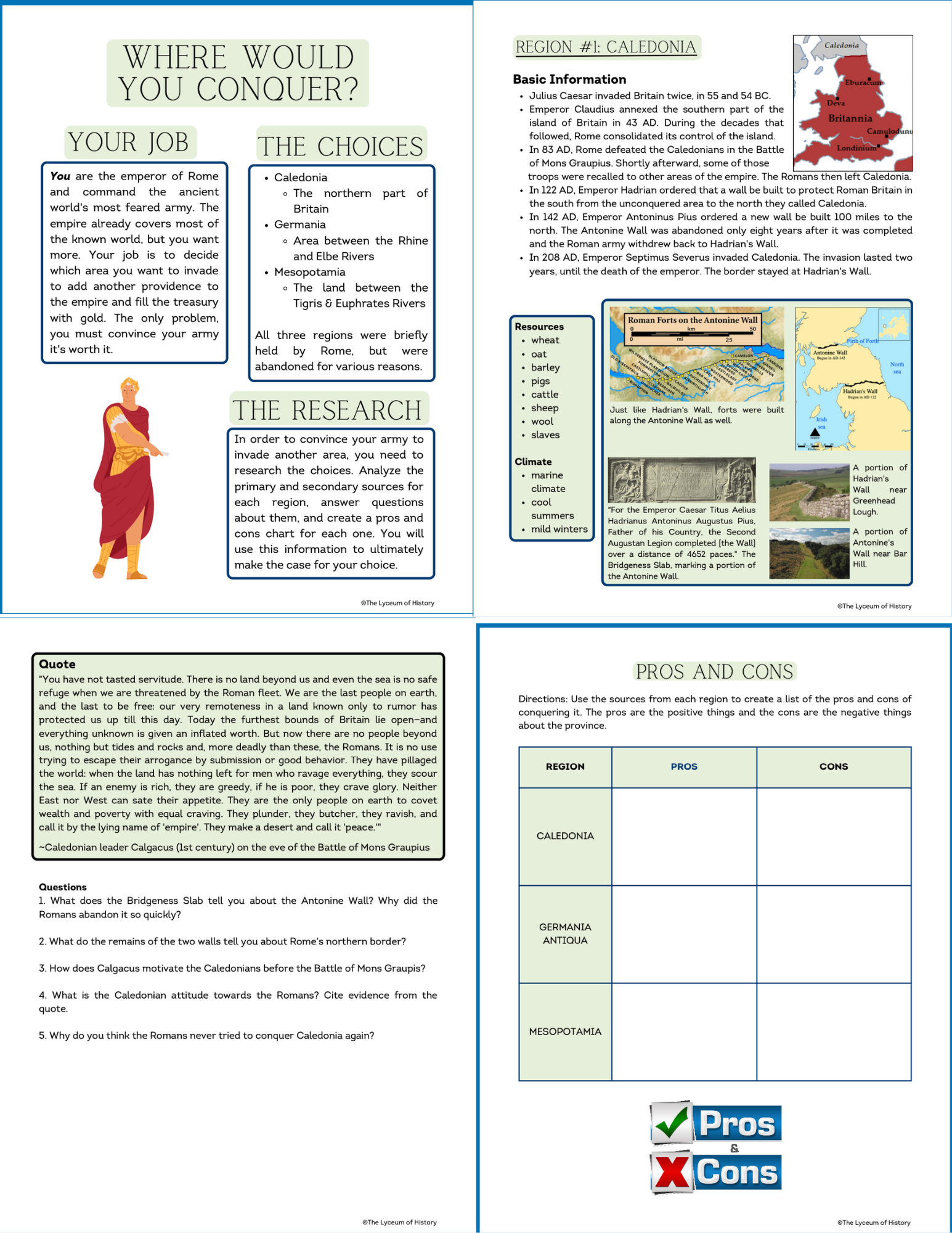 What if Ancient Rome: Where would you conquer DBQ