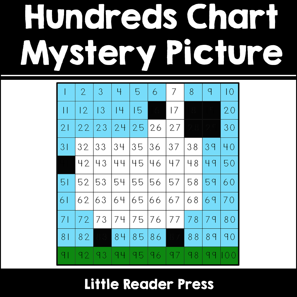 Hundreds Chart Mystery Picture Sheep