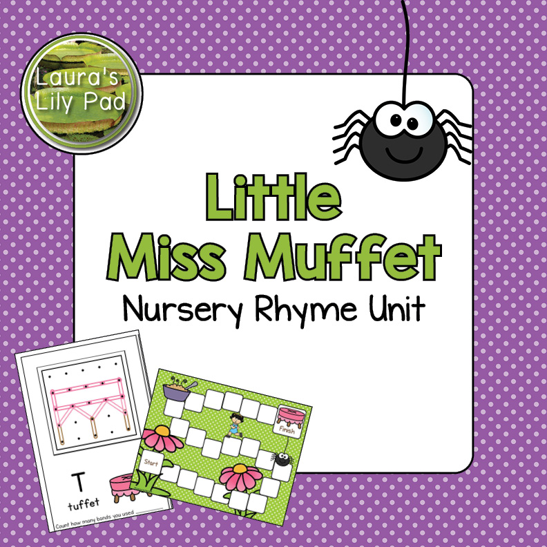 Little Miss Muffet Nursery Rhyme Unit