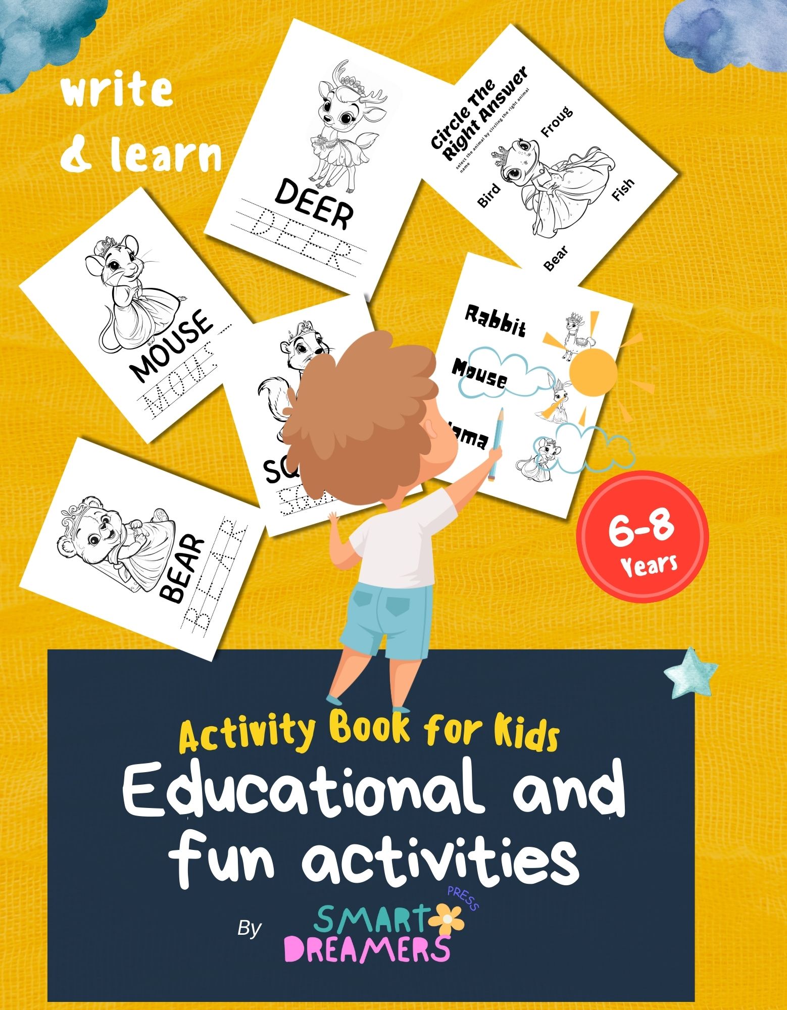 Coloring And Activity Book for Kids Ages 6-8