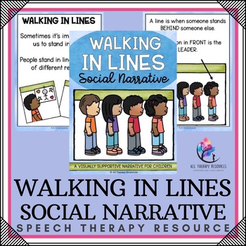 WALKING IN LINES Social Narrative - Visual Social Skill Life Skill SPED Autism