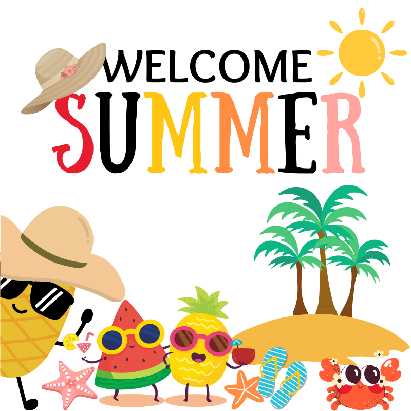 Welcome Summer Bulletin Board End of the Year June Summer Decoration