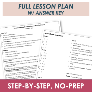Past Continuous - Adult ESL A2 Grammar Lesson, Worksheets, Activities ...