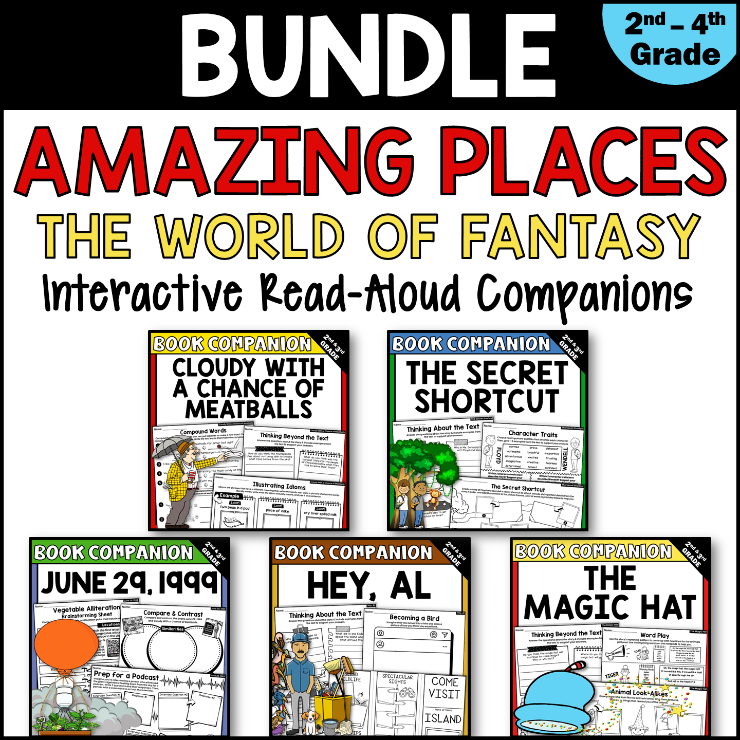 Amazing Places: The World of Fantasy Interactive Read-Aloud Activities BUNDLE
