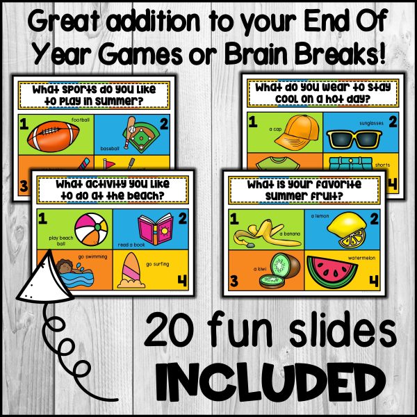 Summer Four Corners Game - End of Year Brain Break & Conversation ...