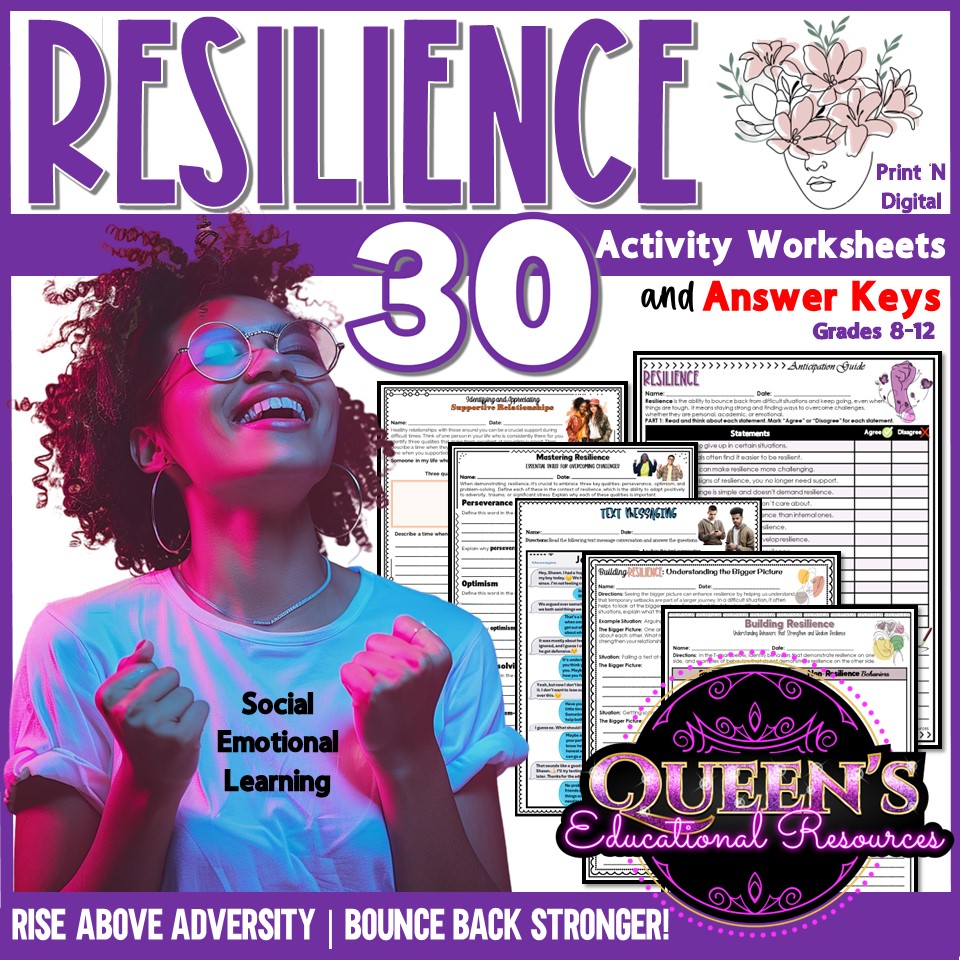 Resilience Activities | Resilience Worksheets | Perseverance Activities