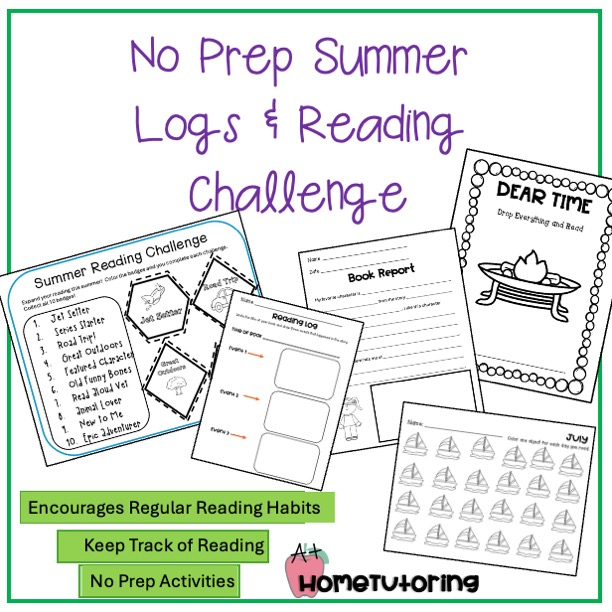 No Prep Summer Reading Challenge & Reading Logs