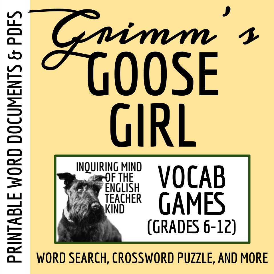 "The Goose Girl" by the Brothers Grimm Vocabulary Games for High School