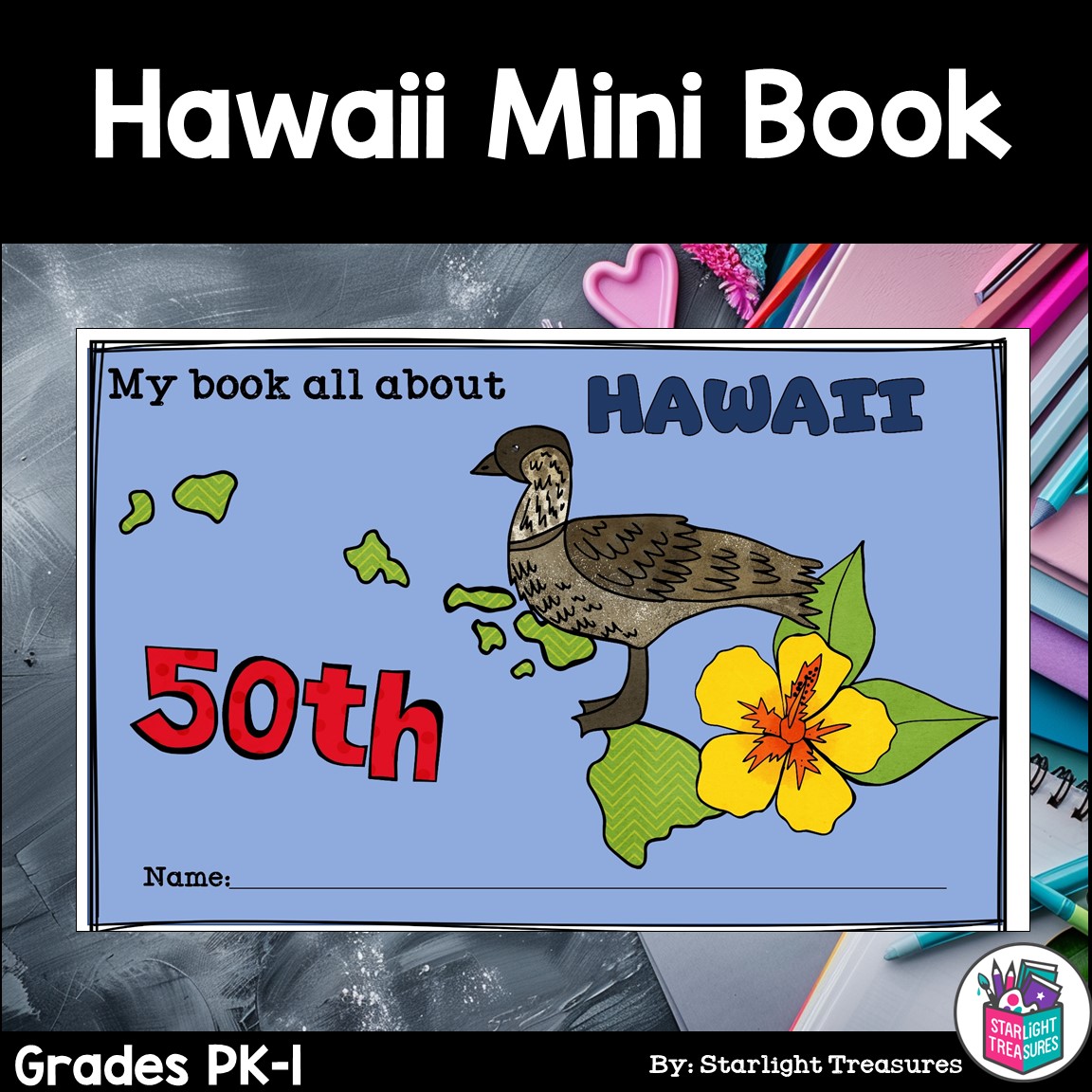 Hawaii Mini Book for Early Readers - A State Study