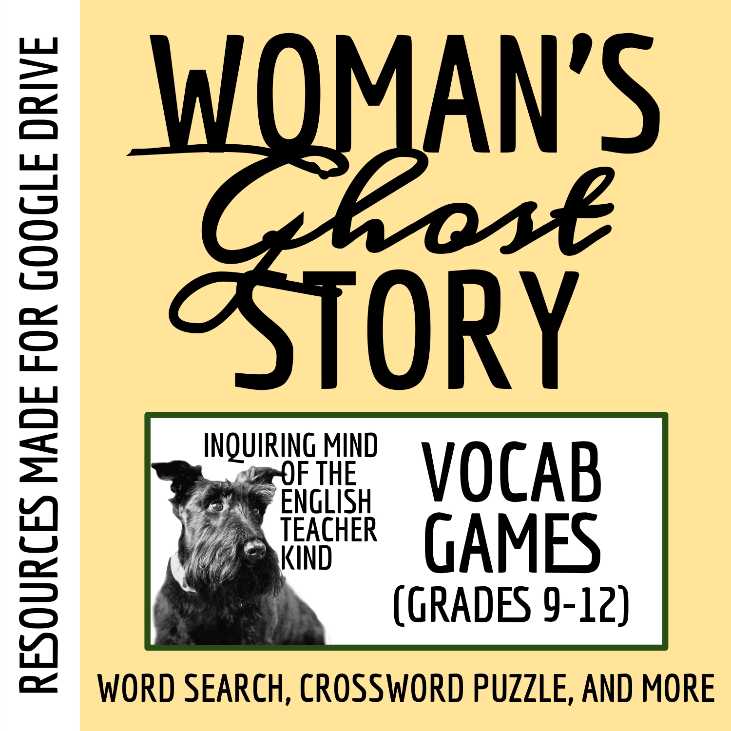 "The Woman's Ghost Story" by Algernon Blackwood Vocabulary Games for High School