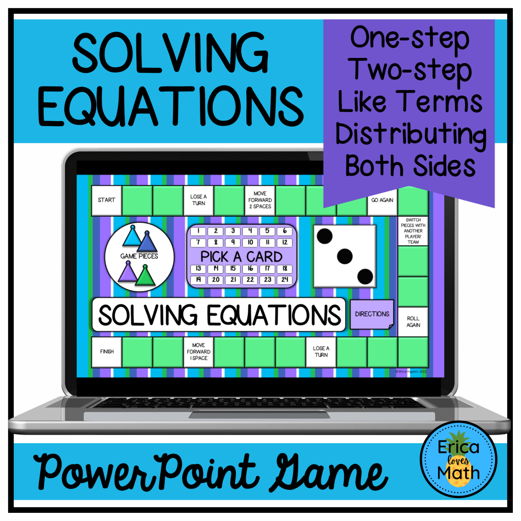 Solving Equations PowerPoint Review Game | Made By Teachers