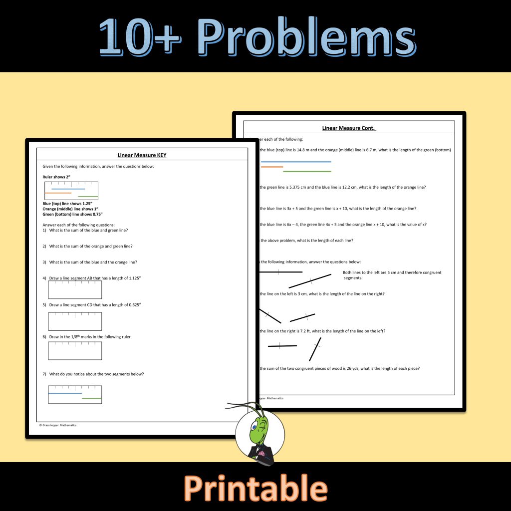Linear Measure Guided Notes | Tools for Geometry Unit - Made By Teachers