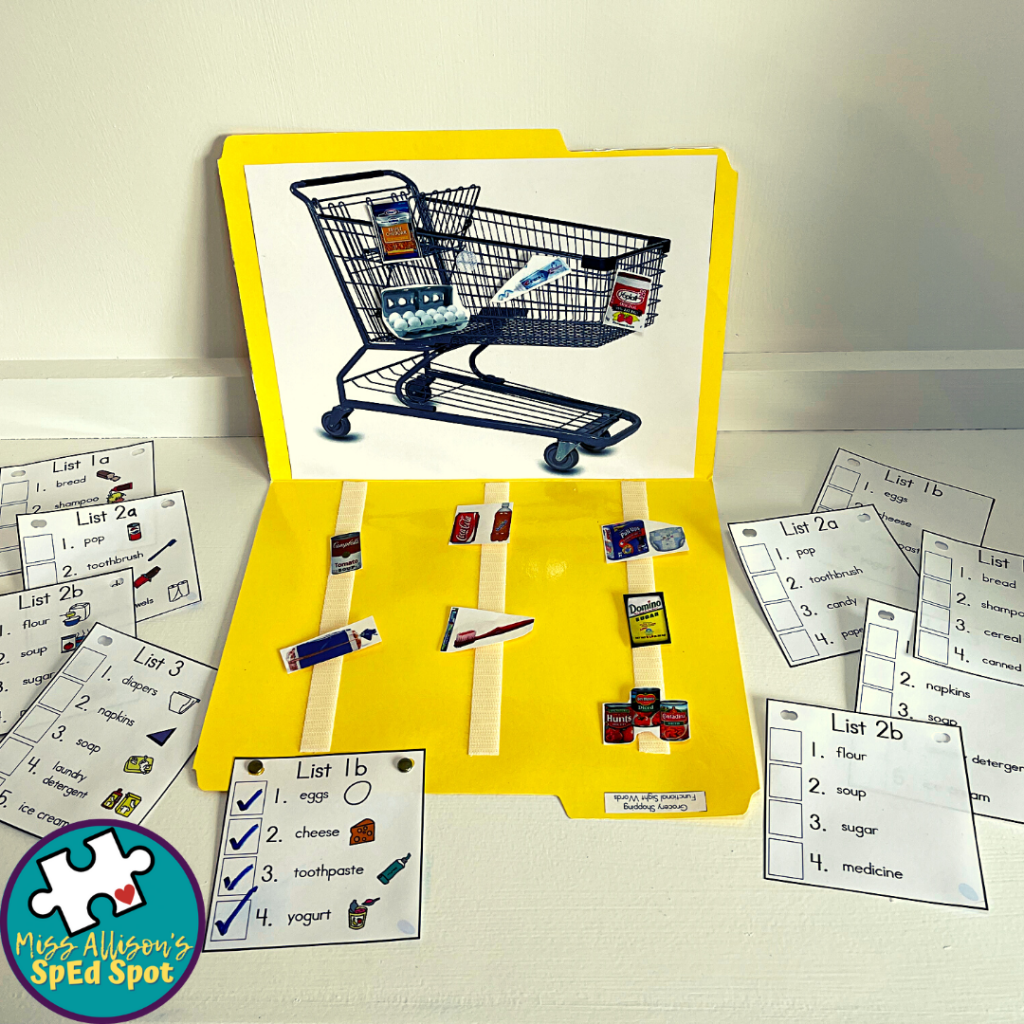 Functional Sight Word File Folder Bundle for Special Education Life ...