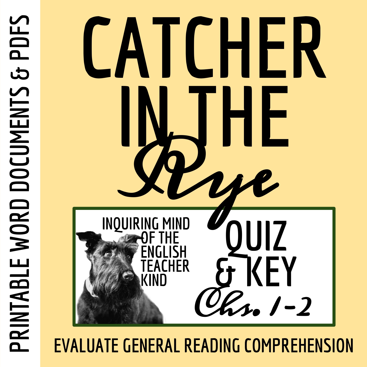Catcher in the Rye Chapters 1 and 2 Quiz and Answer Key