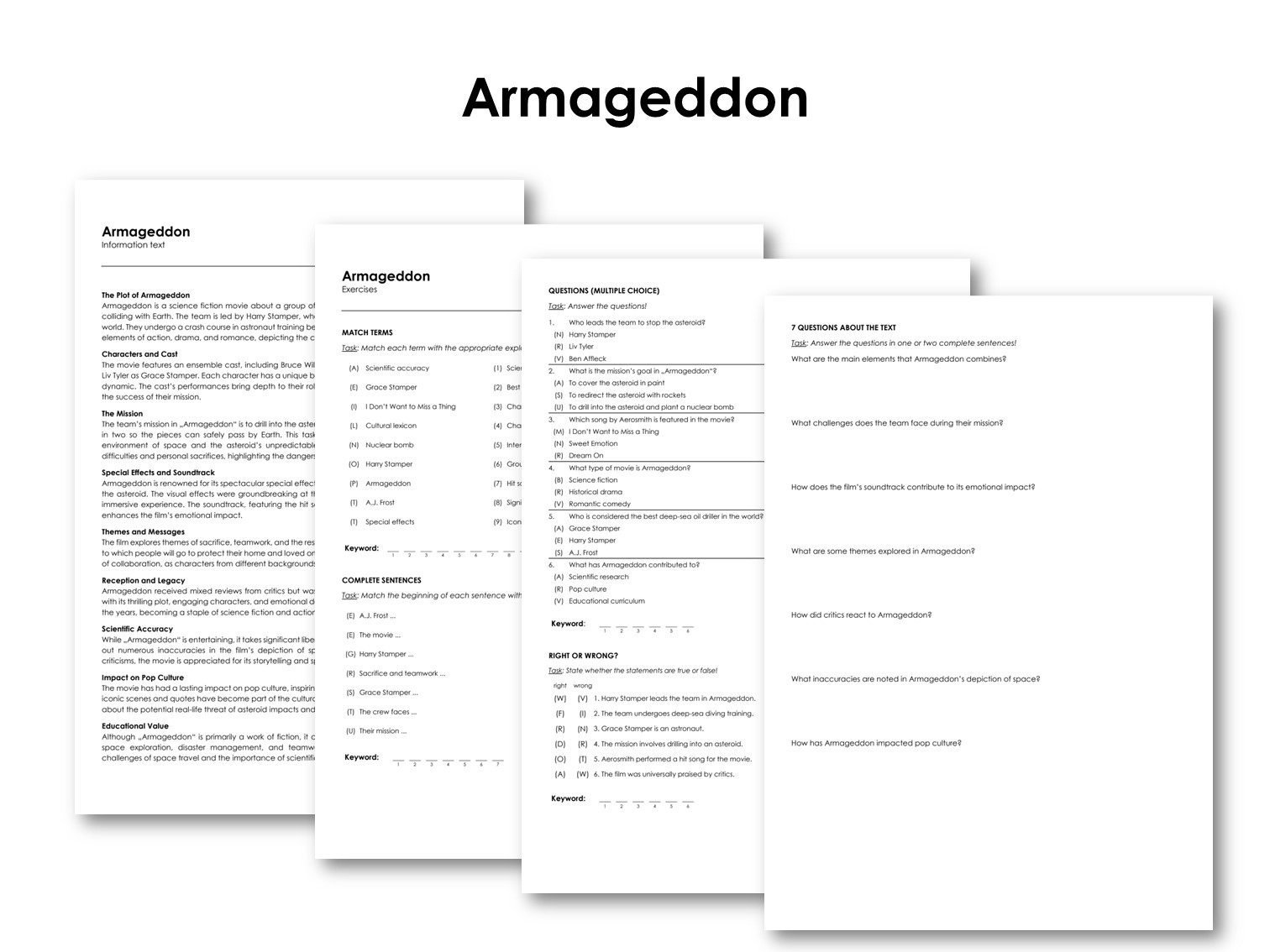 The Movie "Armageddon"