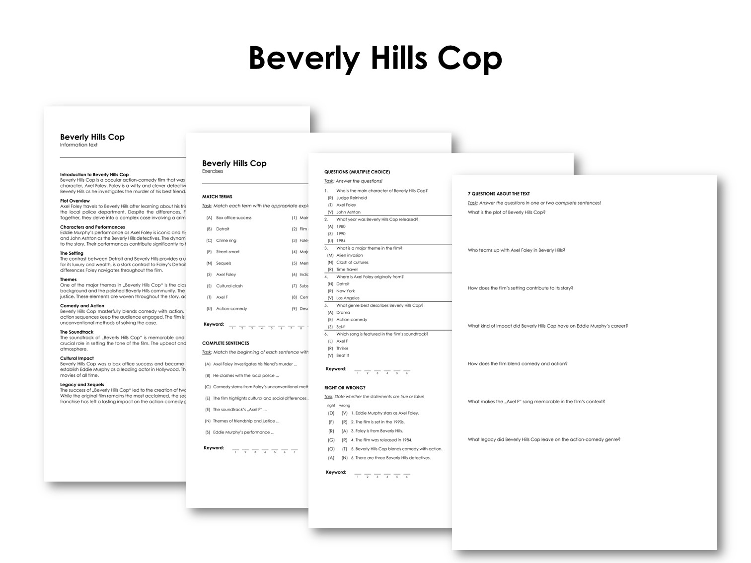 The Movie "Beverly Hills Cop"