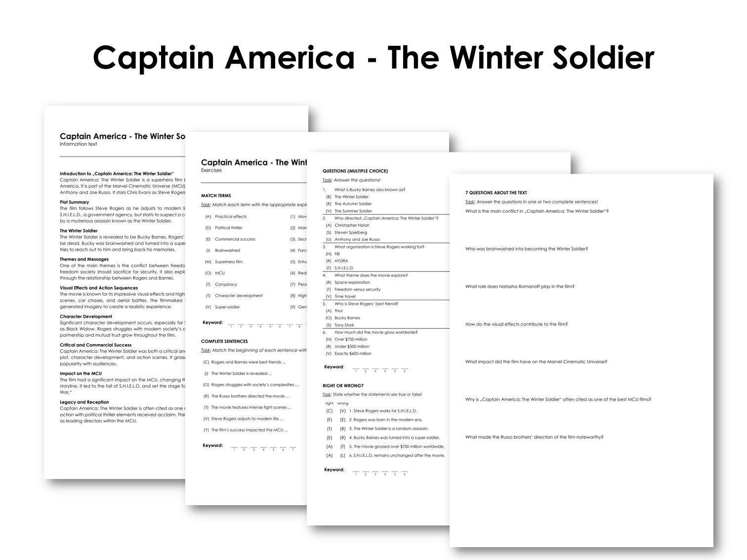 The Movie "Captain America - The Winter Soldier"