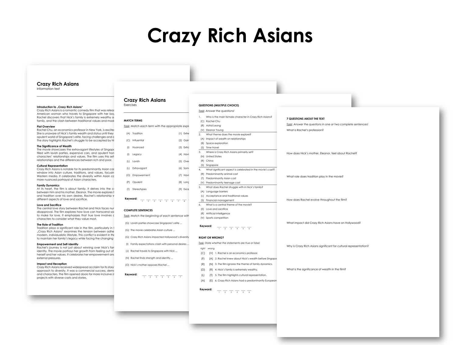 The Movie "Crazy Rich Asians"