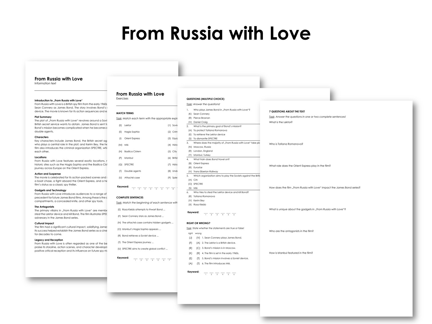 The Movie "From Russia with Love"