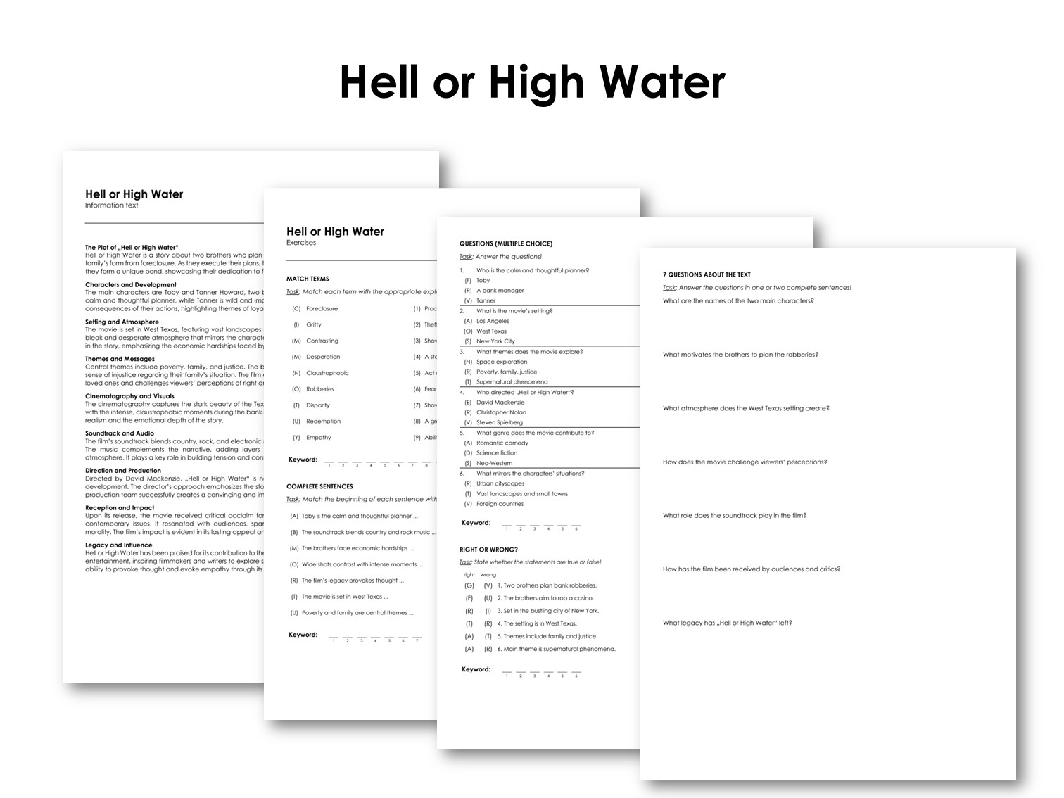 The Movie "Hell or High Water"