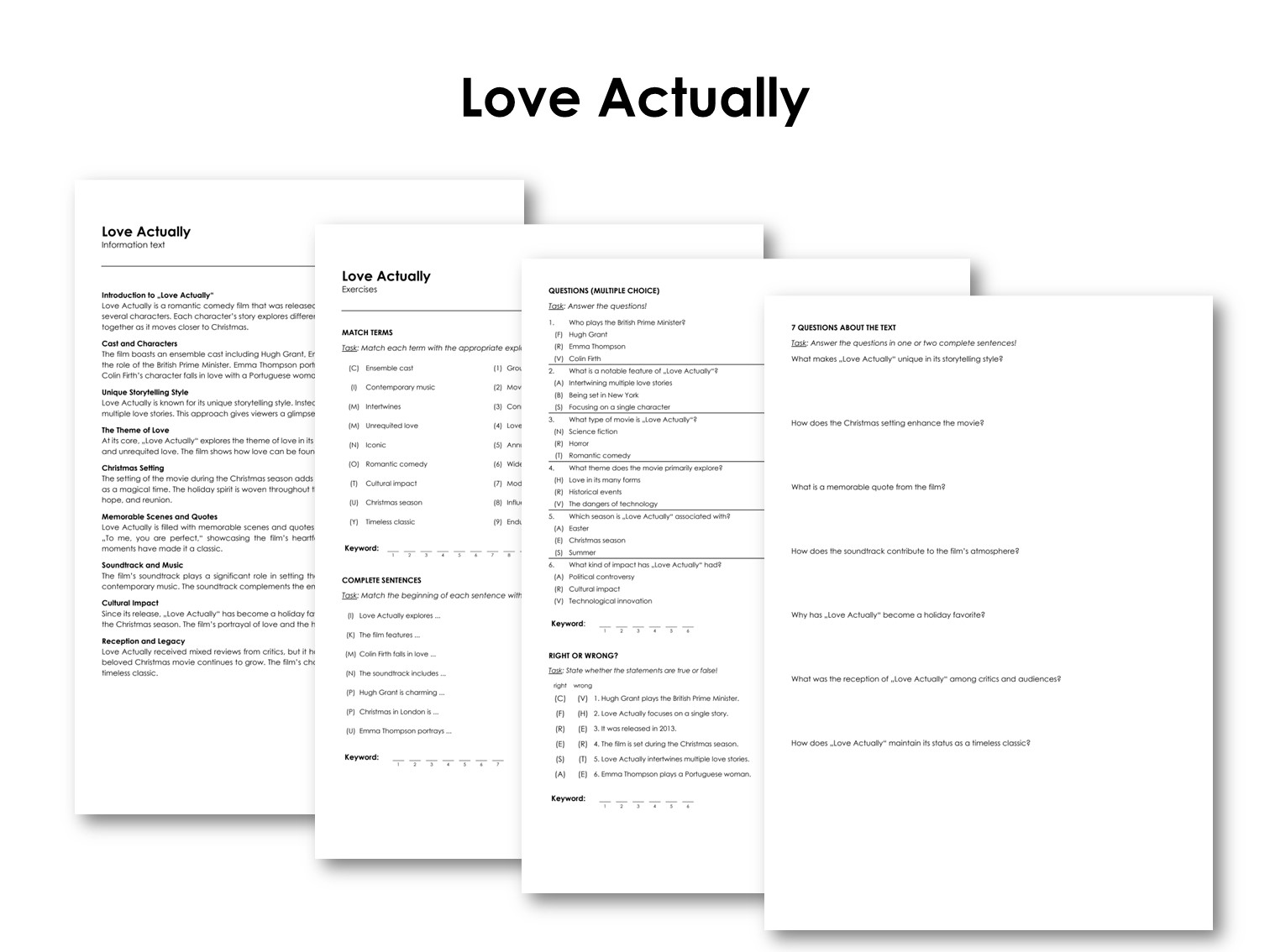 The Movie "Love Actually"