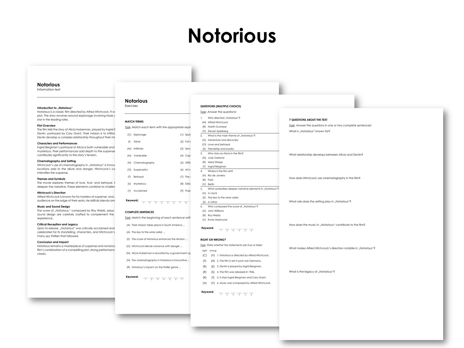 The Movie "Notorious"