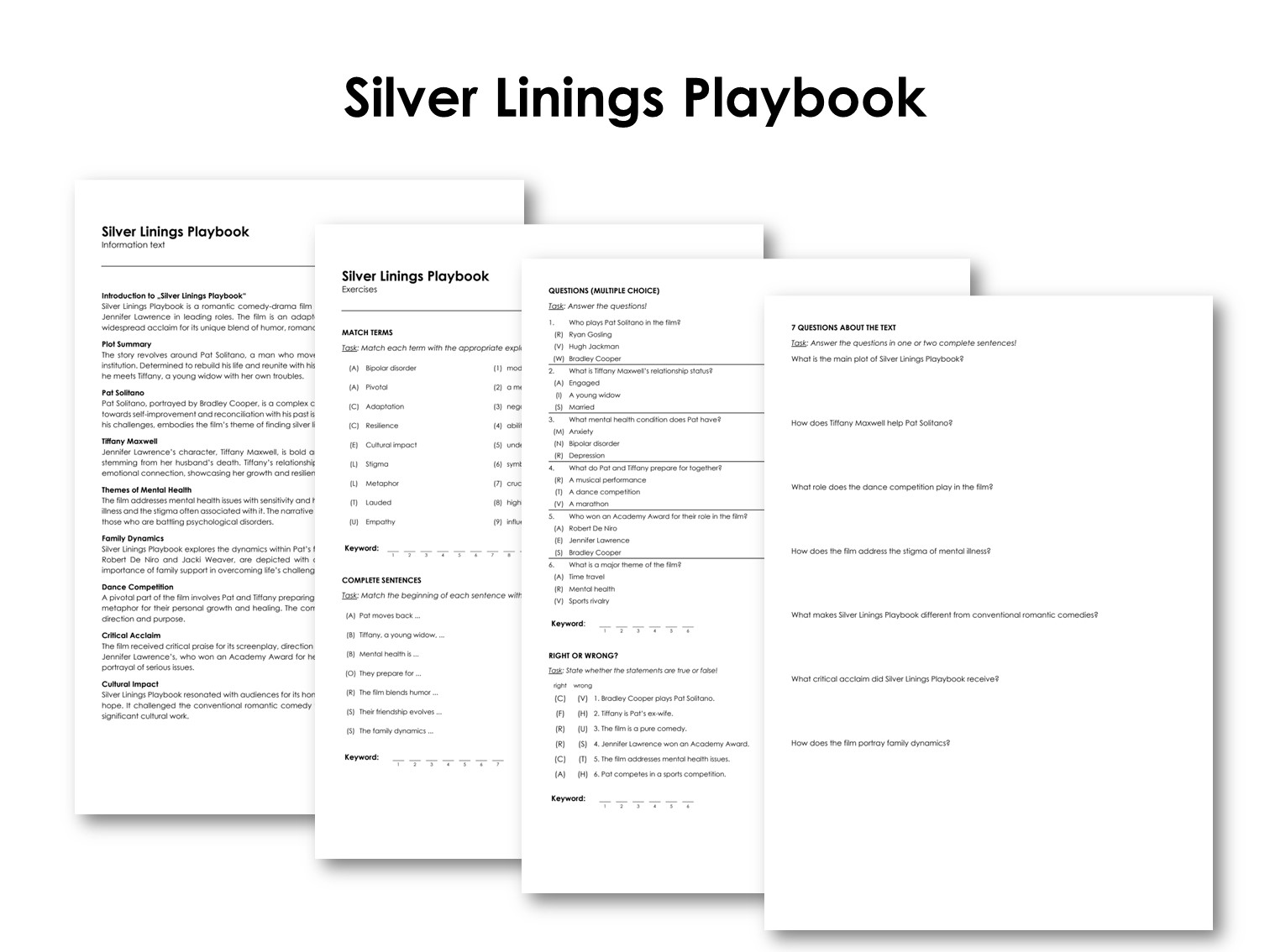 The Movie "Silver Linings Playbook"