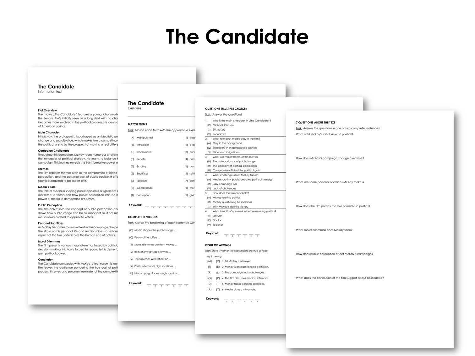 The Movie "The Candidate"