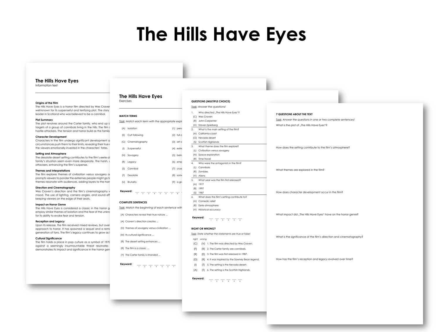 The Movie "The Hills Have Eyes"