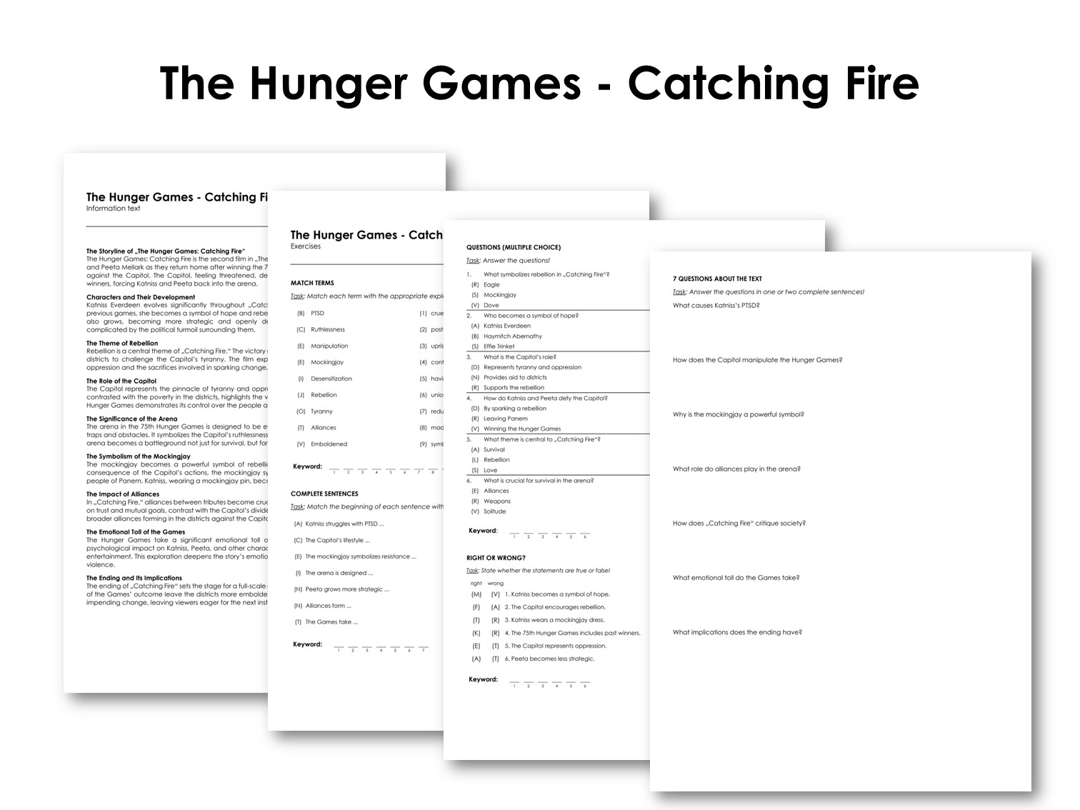 The Movie "The Hunger Games - Catching Fire"