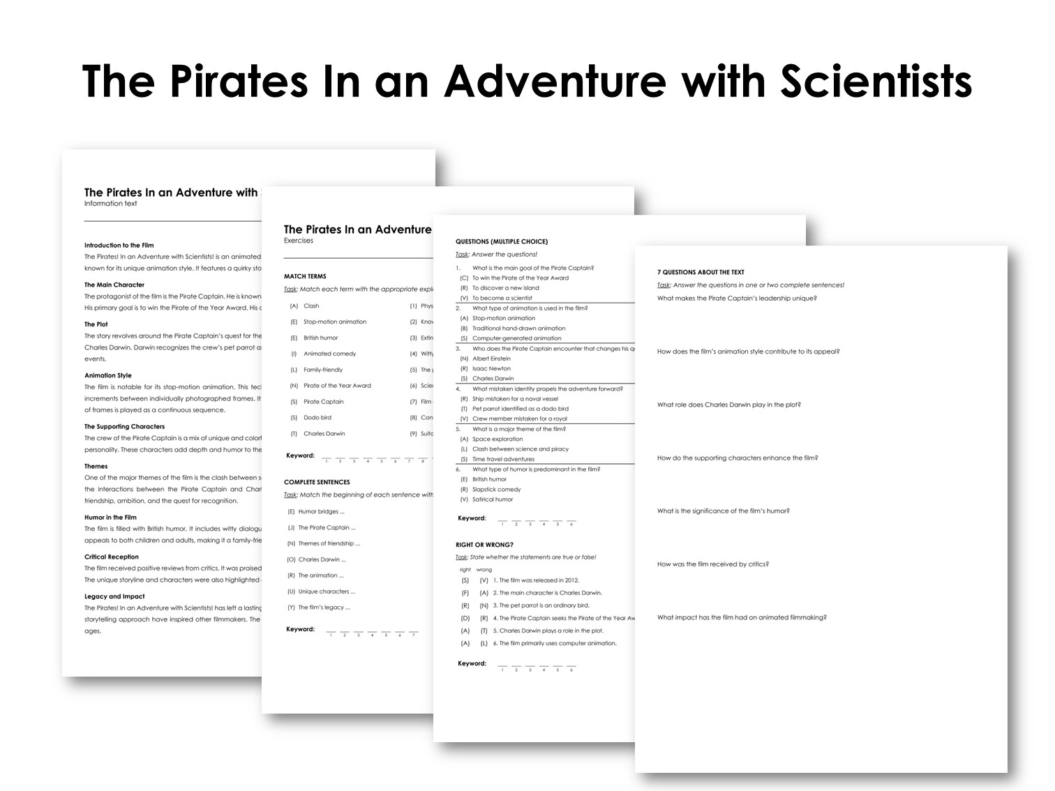 The Movie "The Pirates In an Adventure with Scientists"
