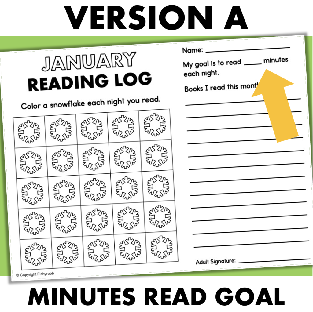 Monthly Reading Log with Parent Signature WHOLE YEAR 3 Versions - Made ...