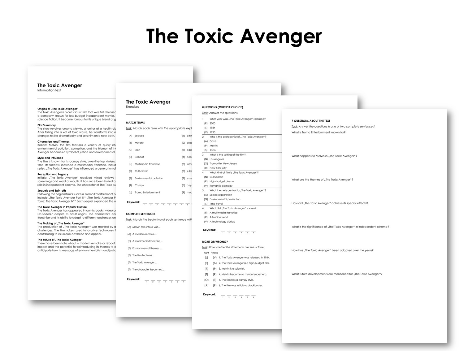 The Movie "The Toxic Avenger"