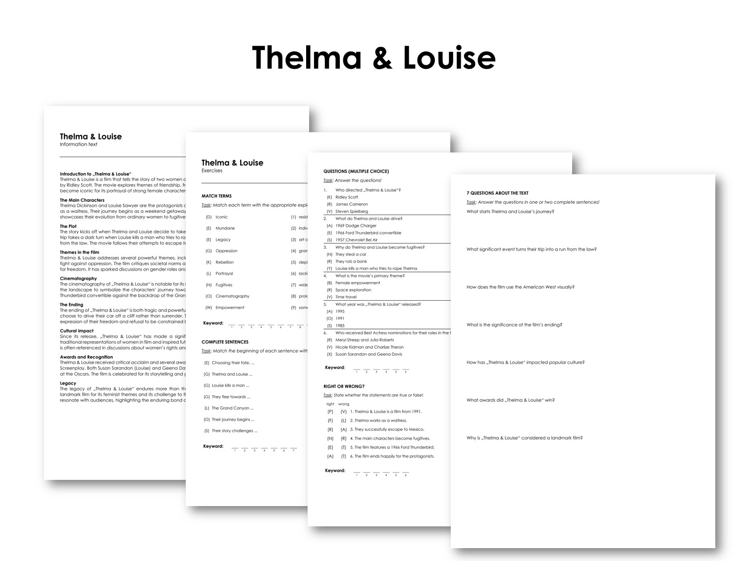 The Movie "Thelma & Louise"